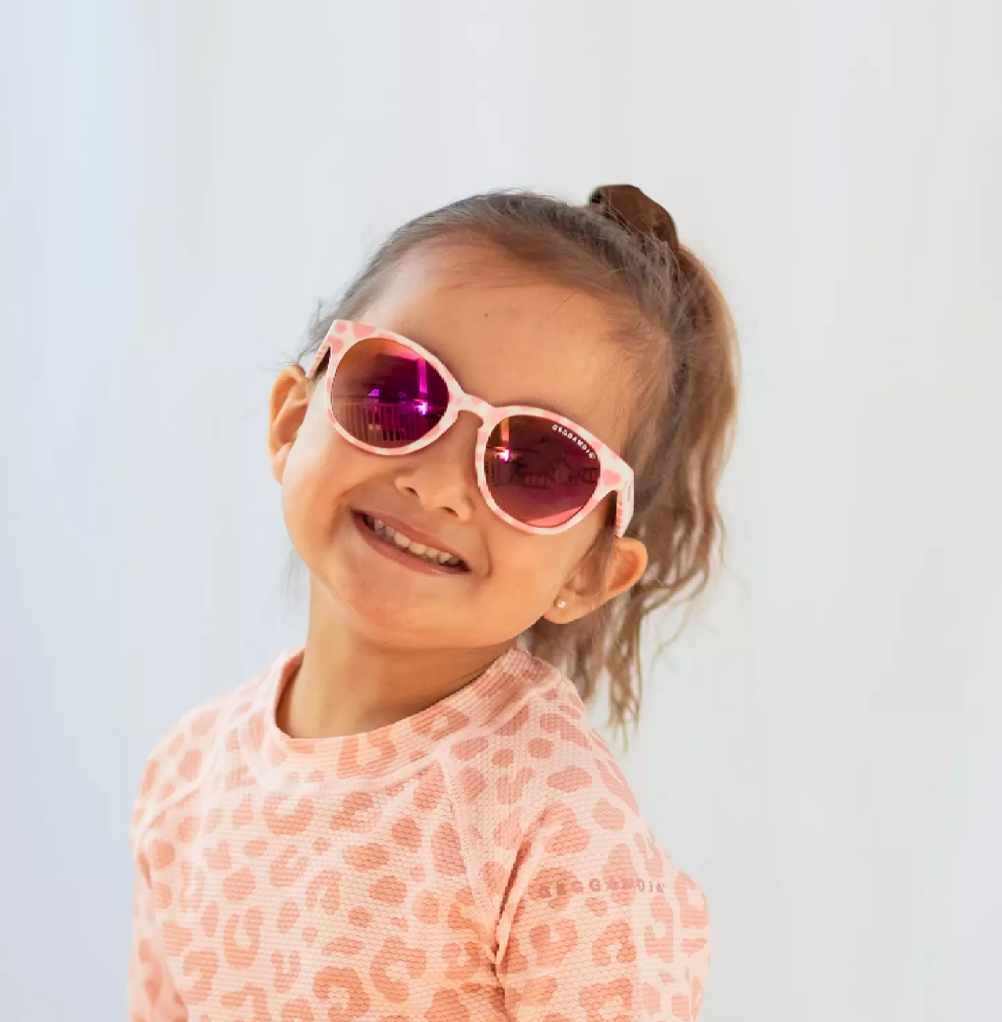 Sunglass kids 2-6 y - Pink/White