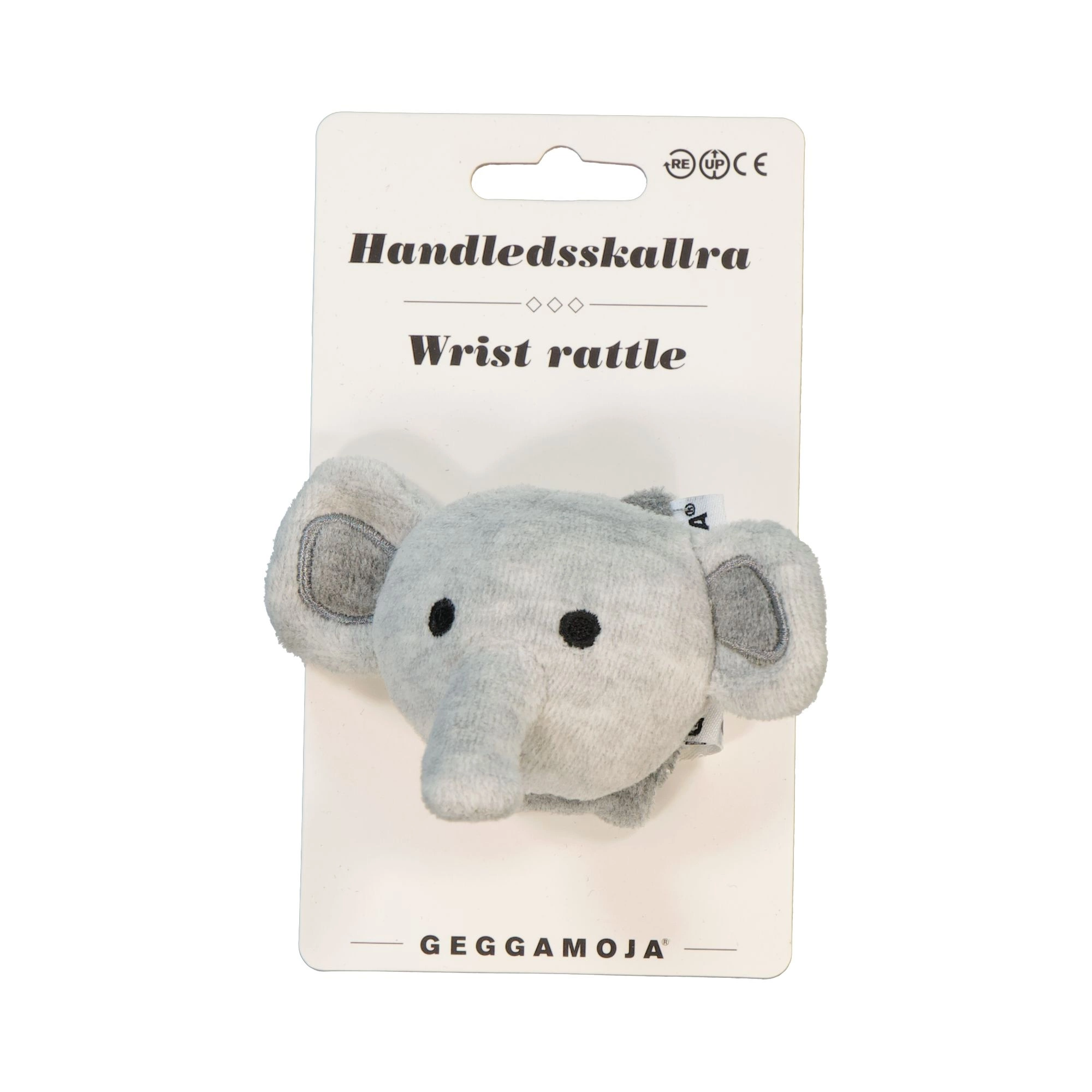 Wrist rattle Grey mel elephant