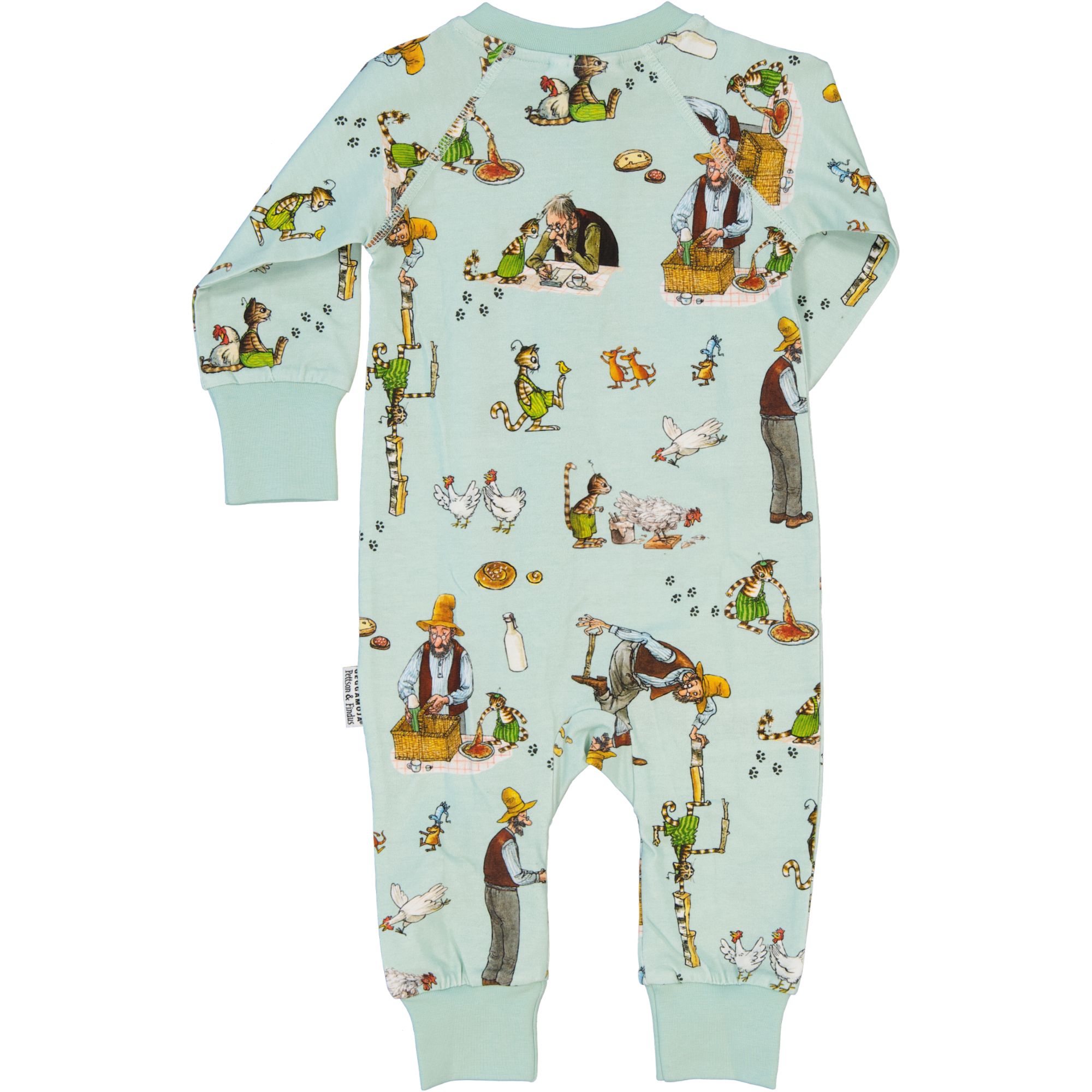 Pettson and Findus 2-way zip pyjamas Mint