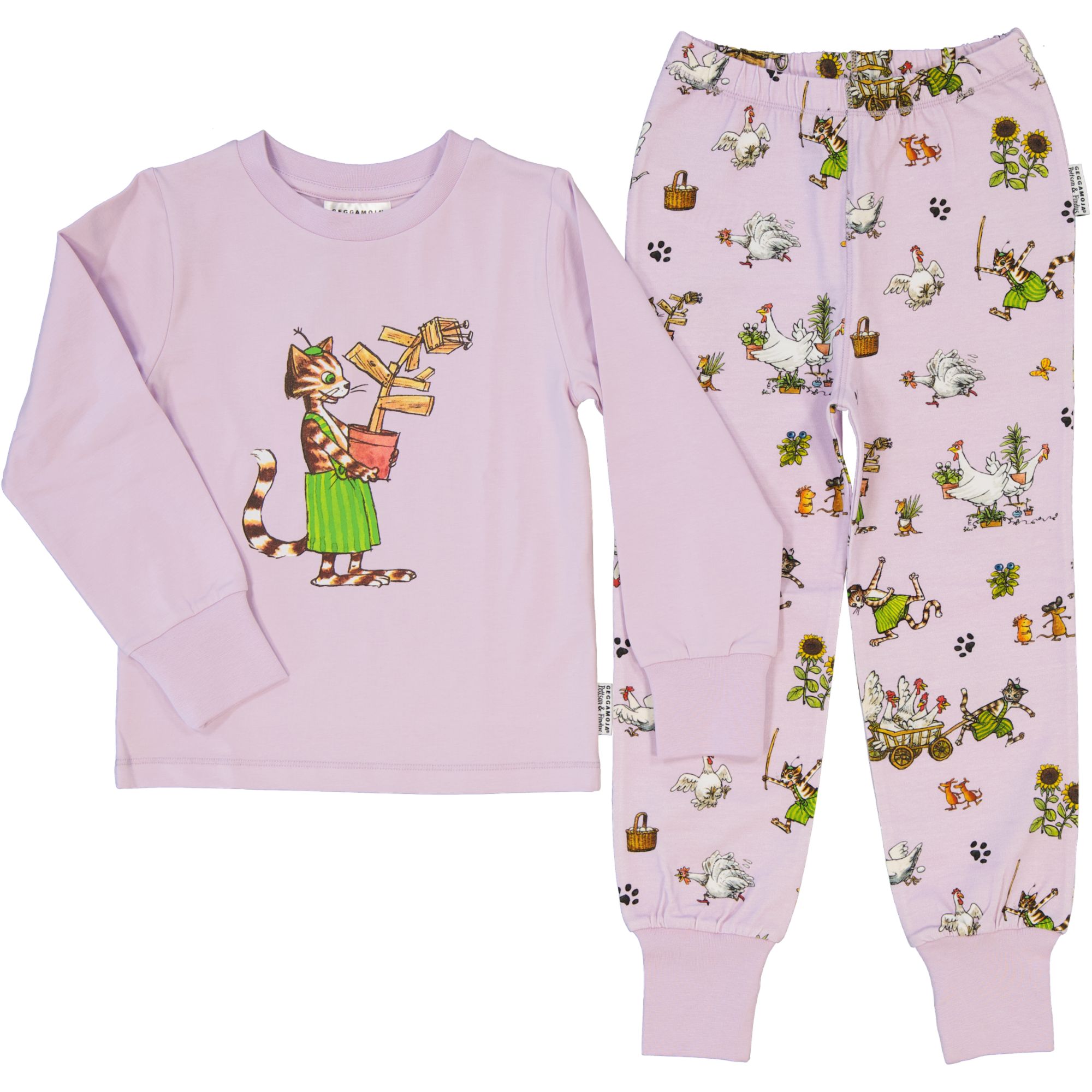 Pettson and Findus Two piece pyjamas Purple