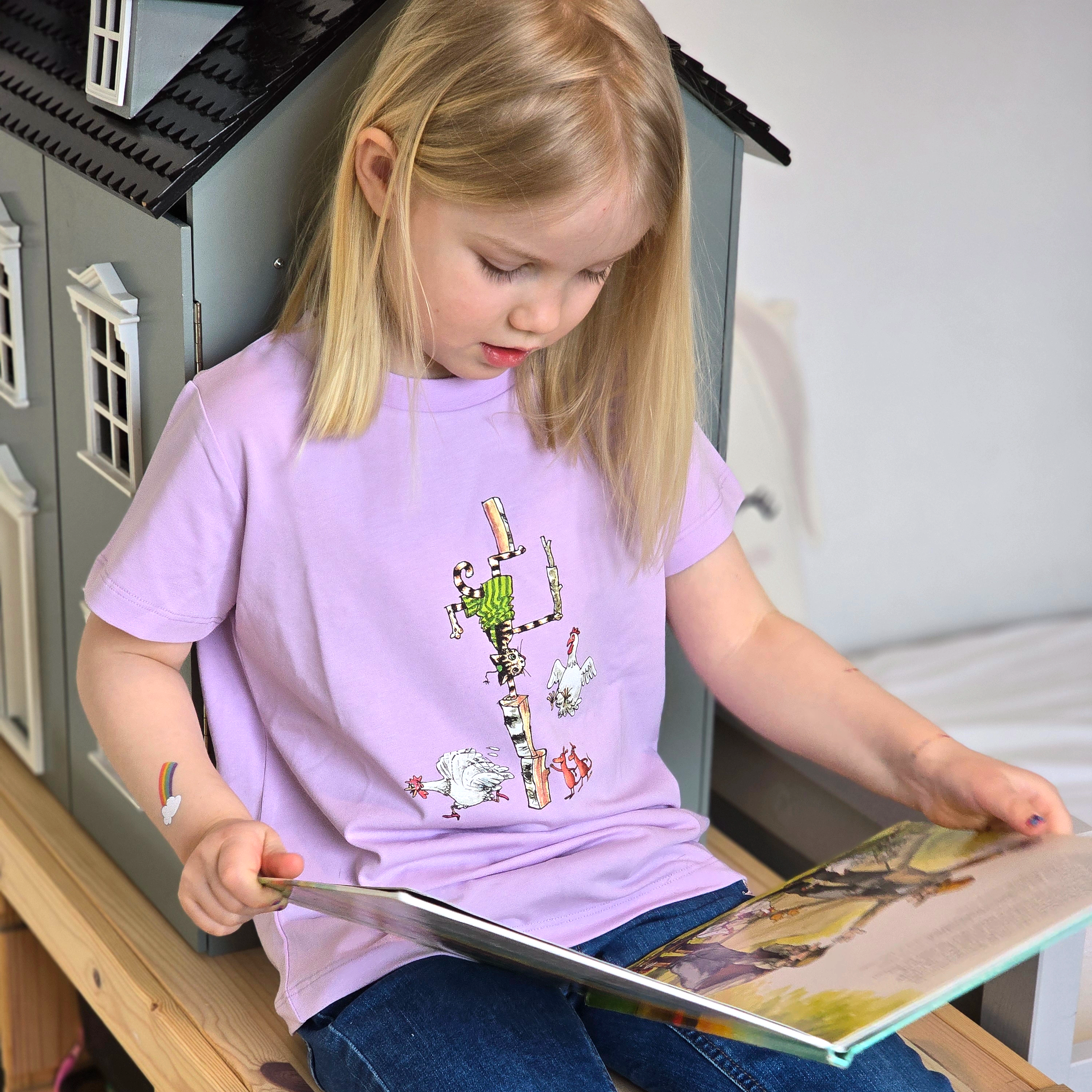 Pettson and findus T-shirt Purple