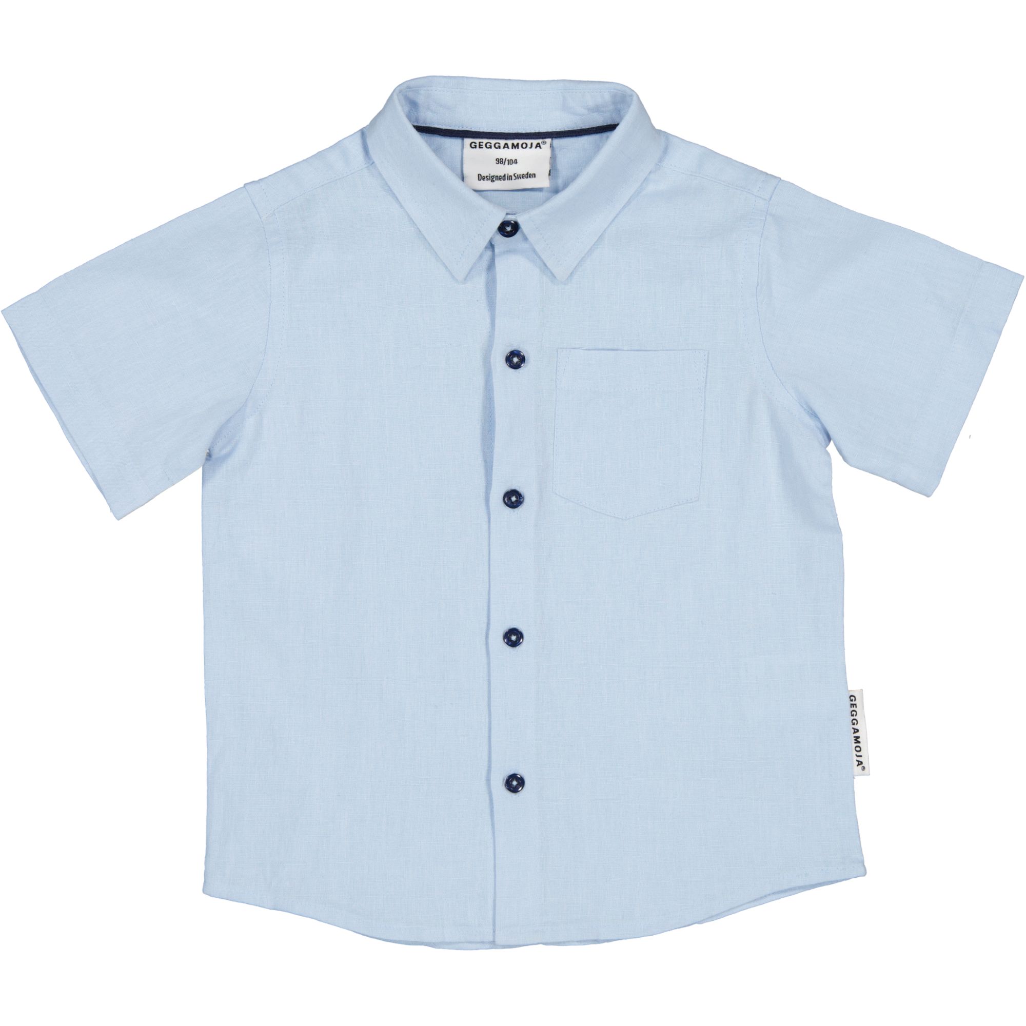 Linen shirt S.S Light blue