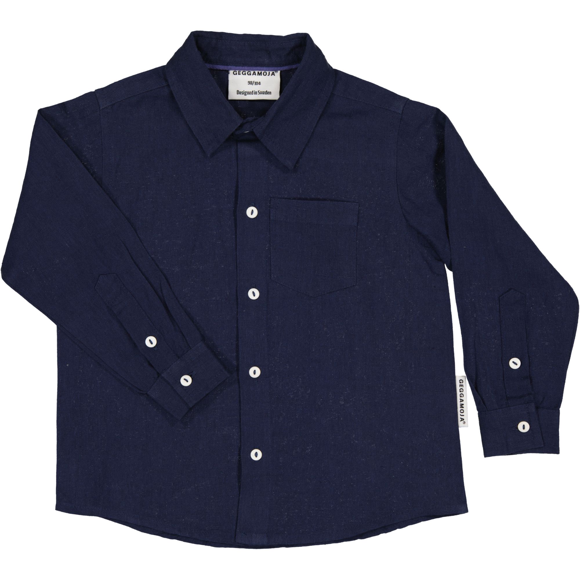 Linen shirt L.S Navy