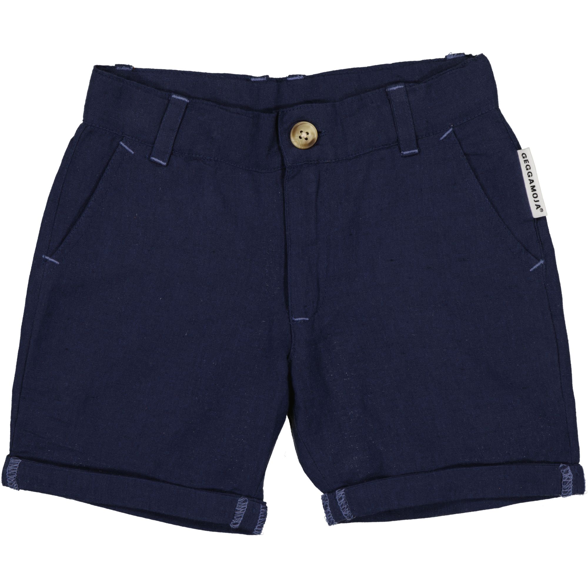 Linen shorts Navy