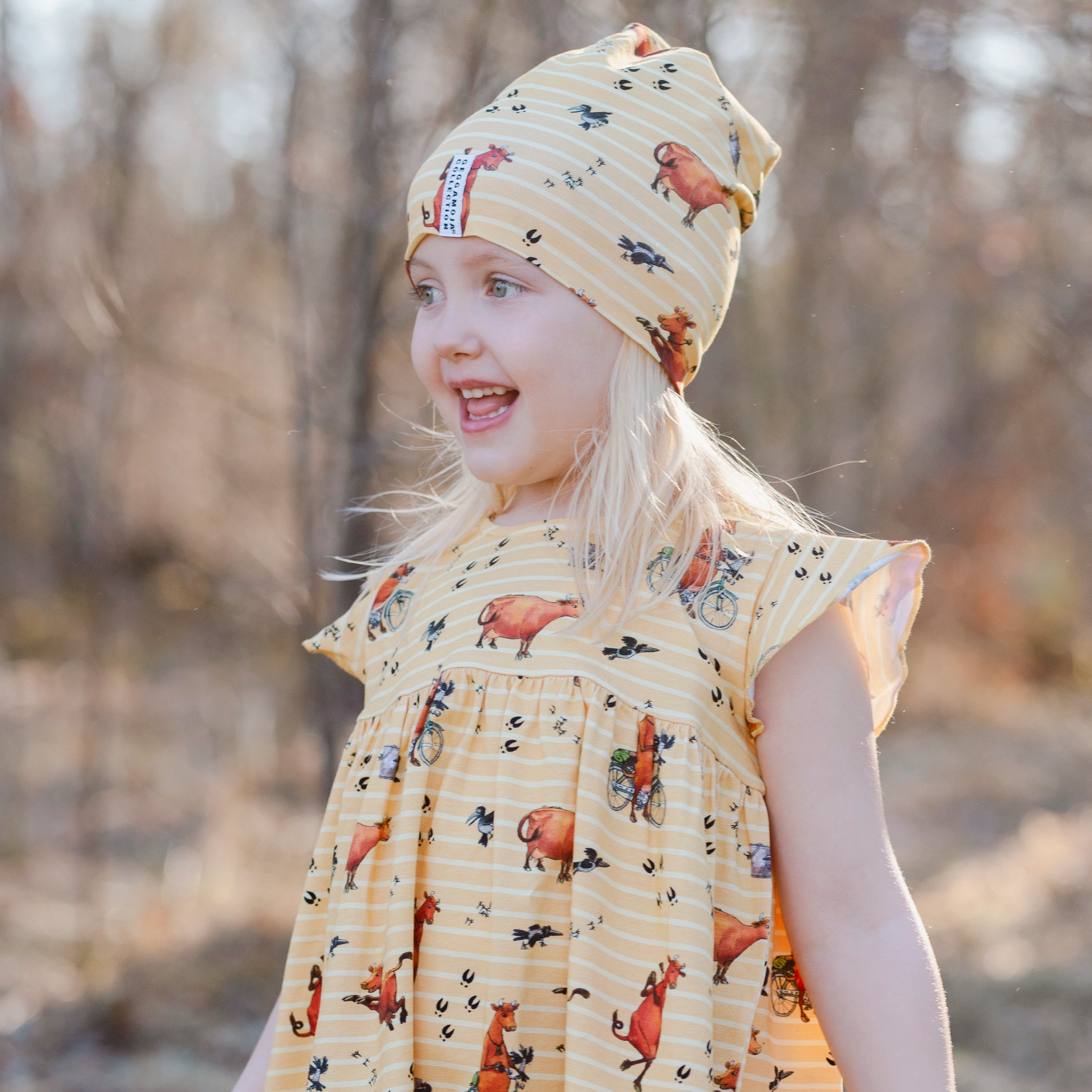Mamma Mu Beanie Yellow