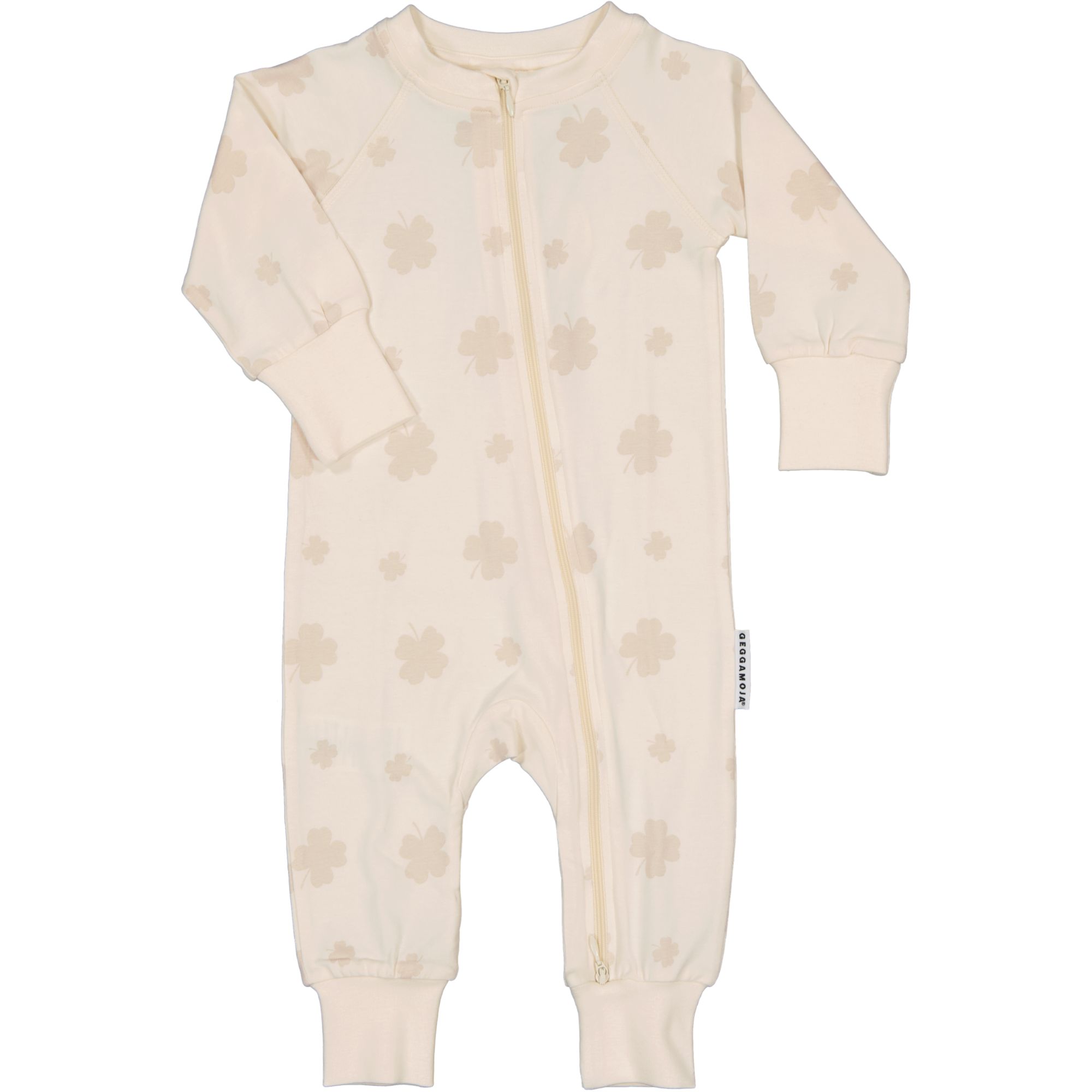 Bamboo two way zip pyjamas Beige clover