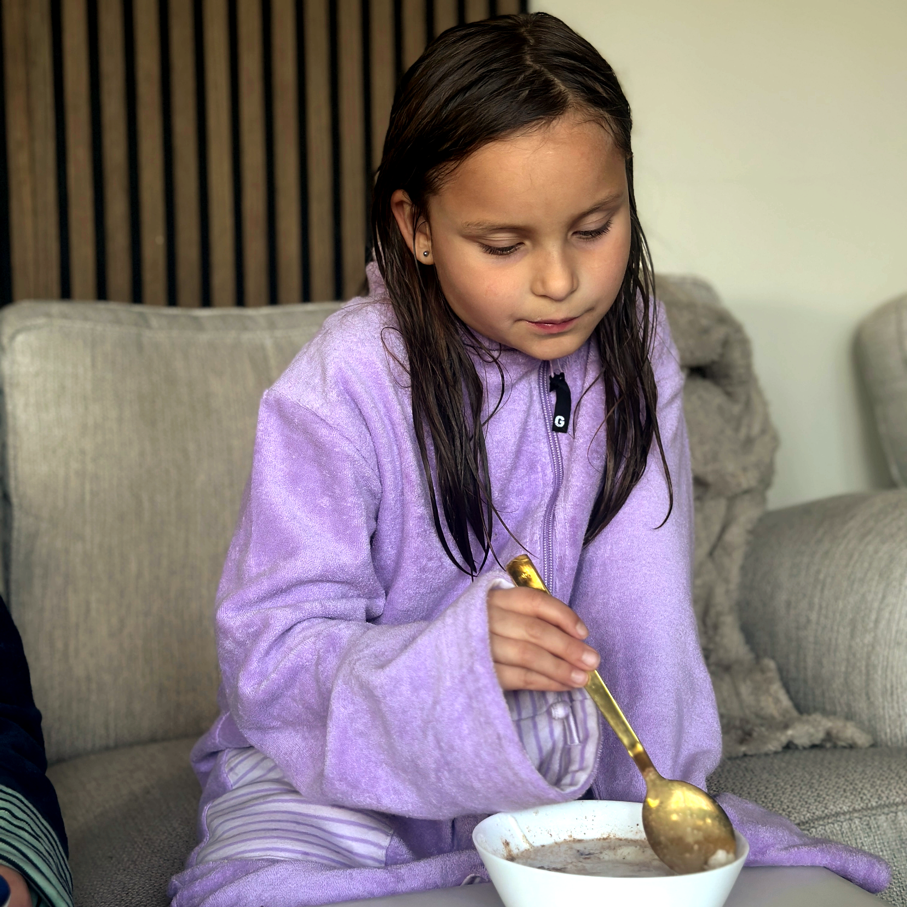 Kids Bathrobe Purple/purple