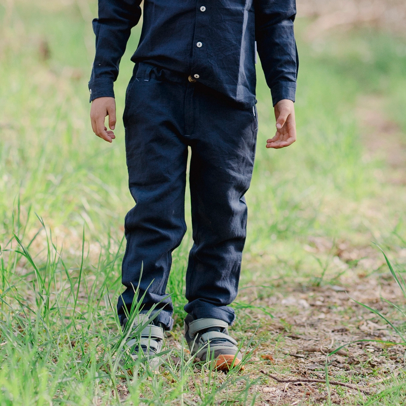 Linnebyxor Navy