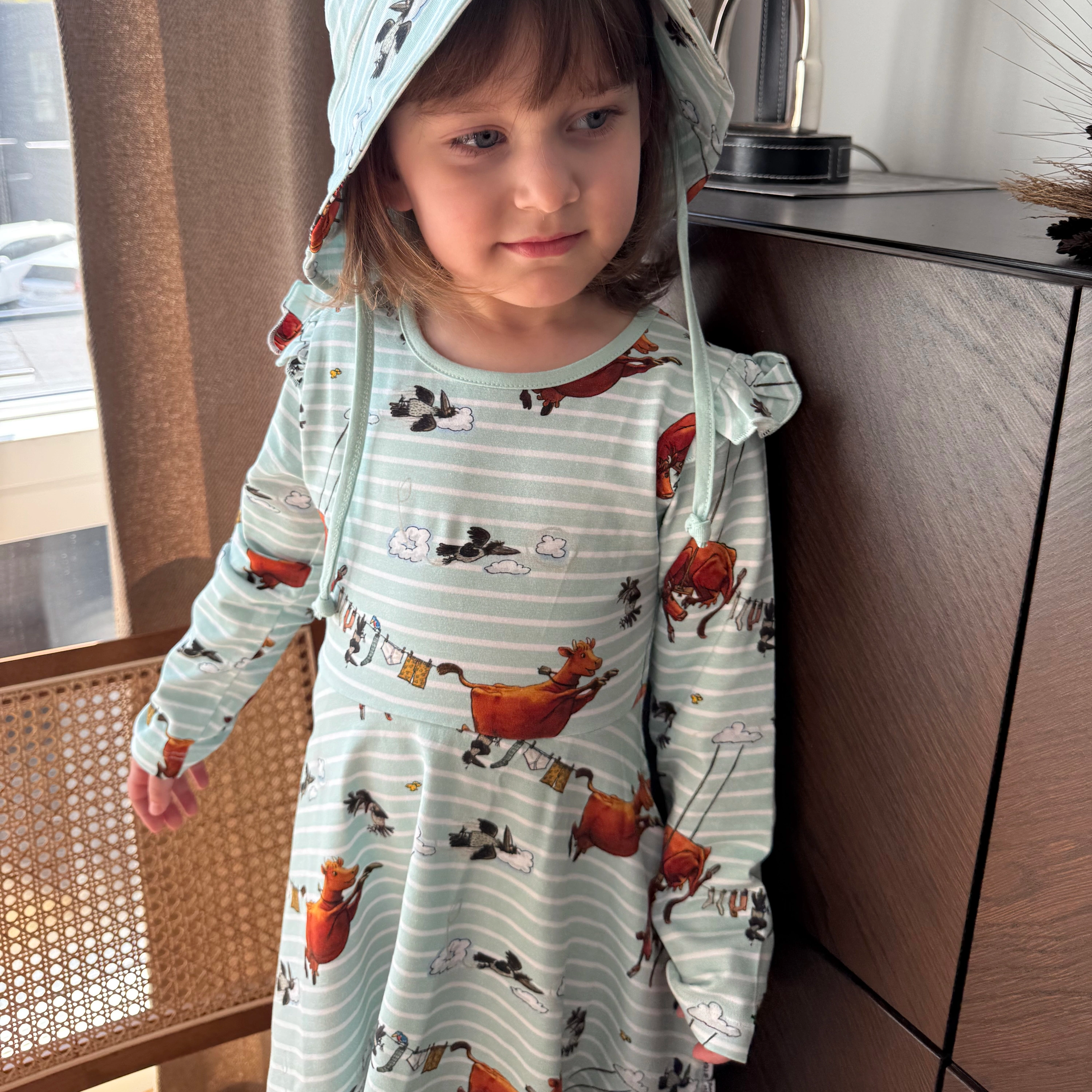 Mamma Mu Flared dress Mint