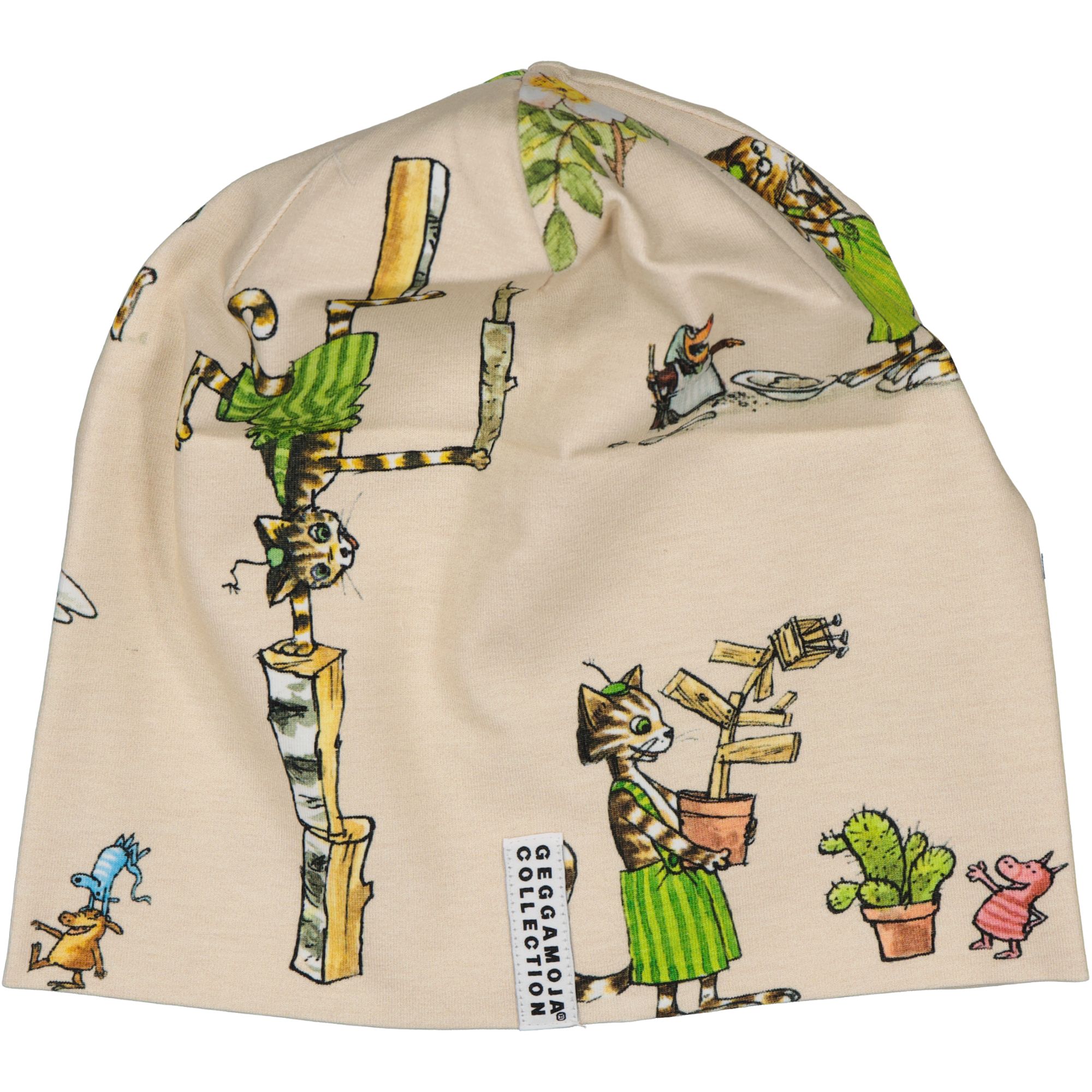 Mössa fleecefodrad Pettson och Findus Beige