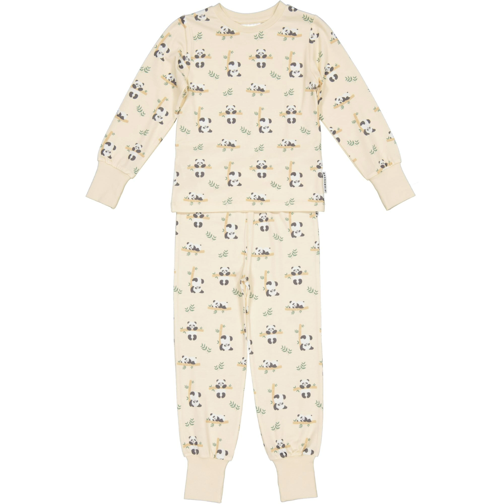 Pyjamas tvådelad Bambu Panda Beige