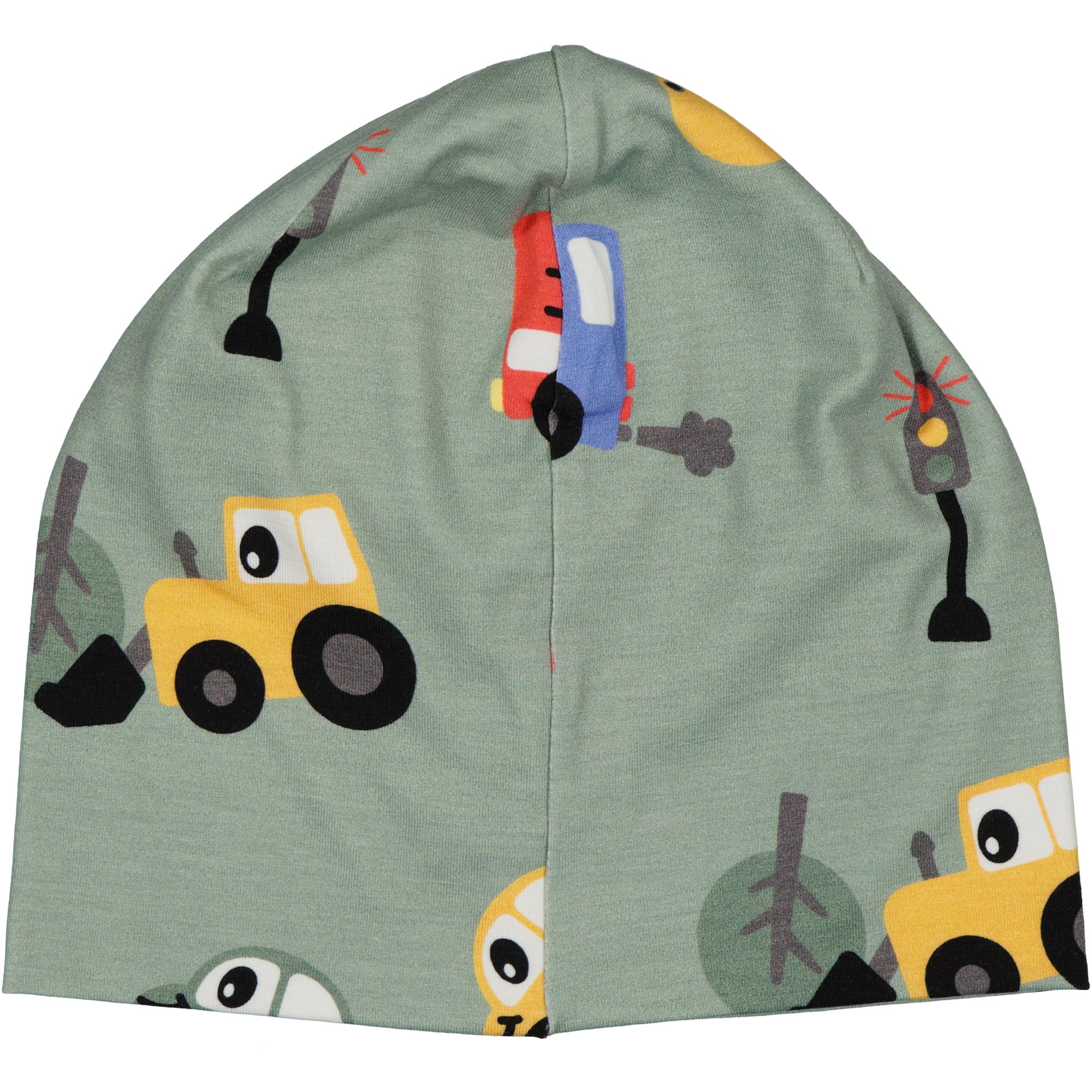 Mössa Bambu fleecefodrad Traktor Grön