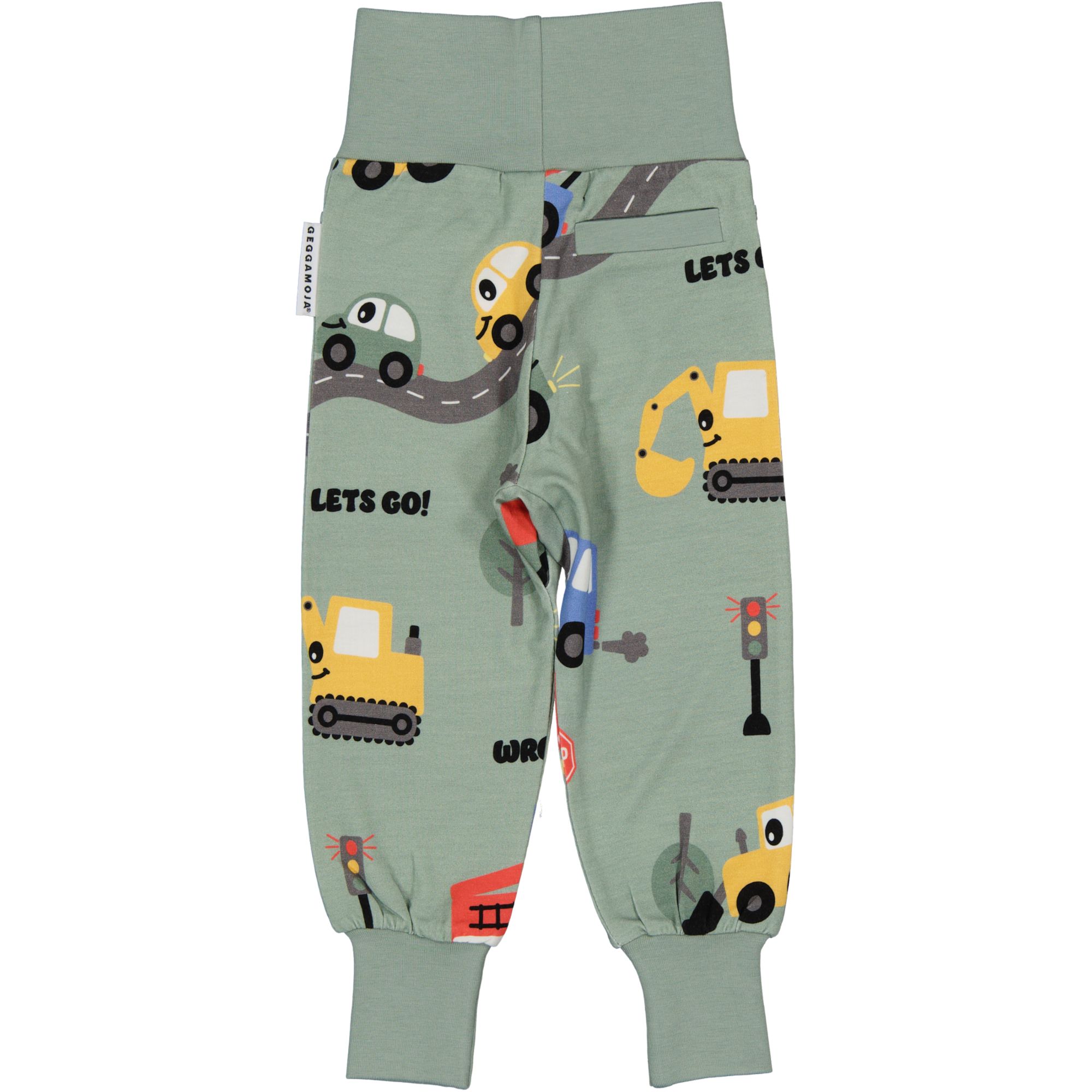 Babybyxor Bambu Traktor Grön