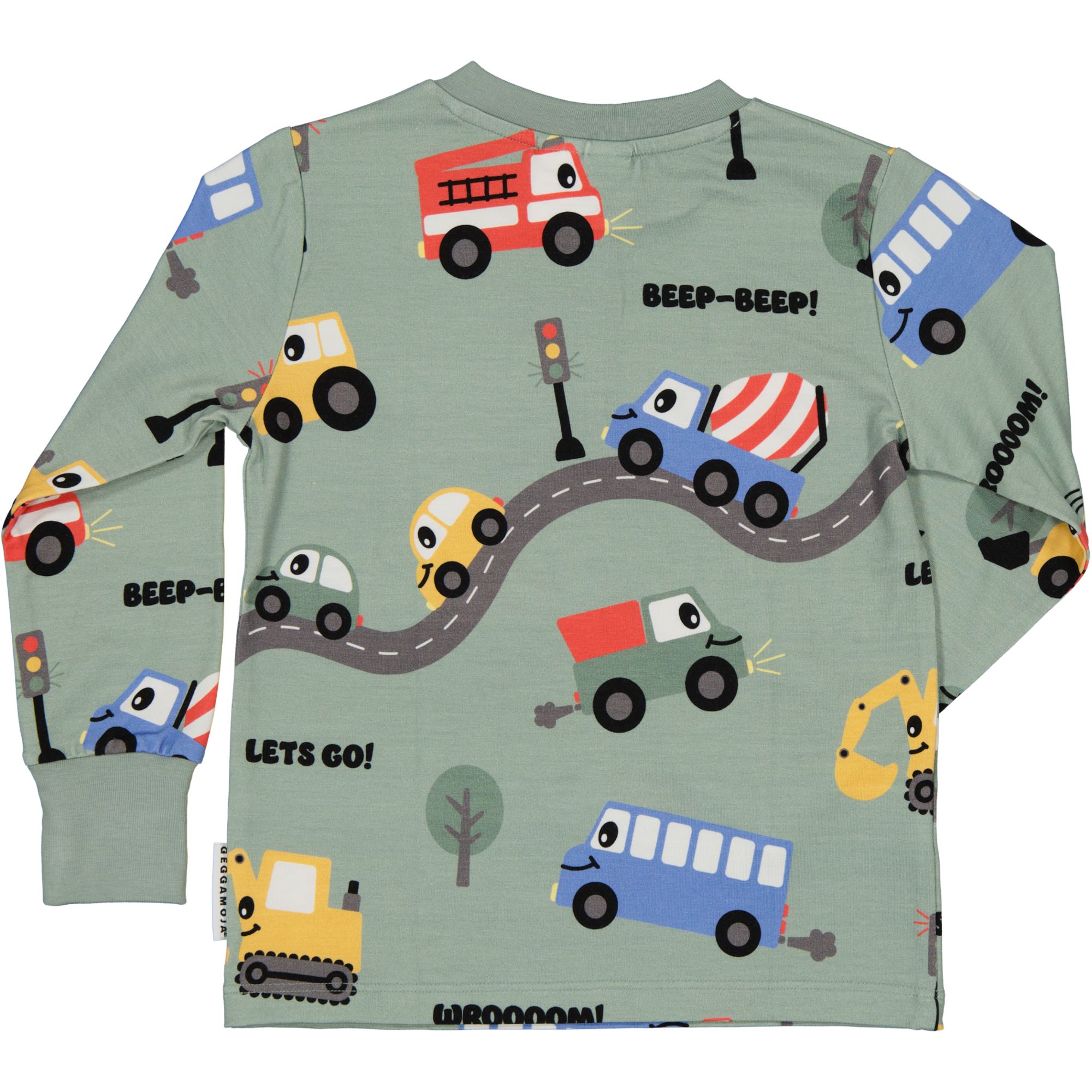 Farfarströja Bambu Traktor Grön