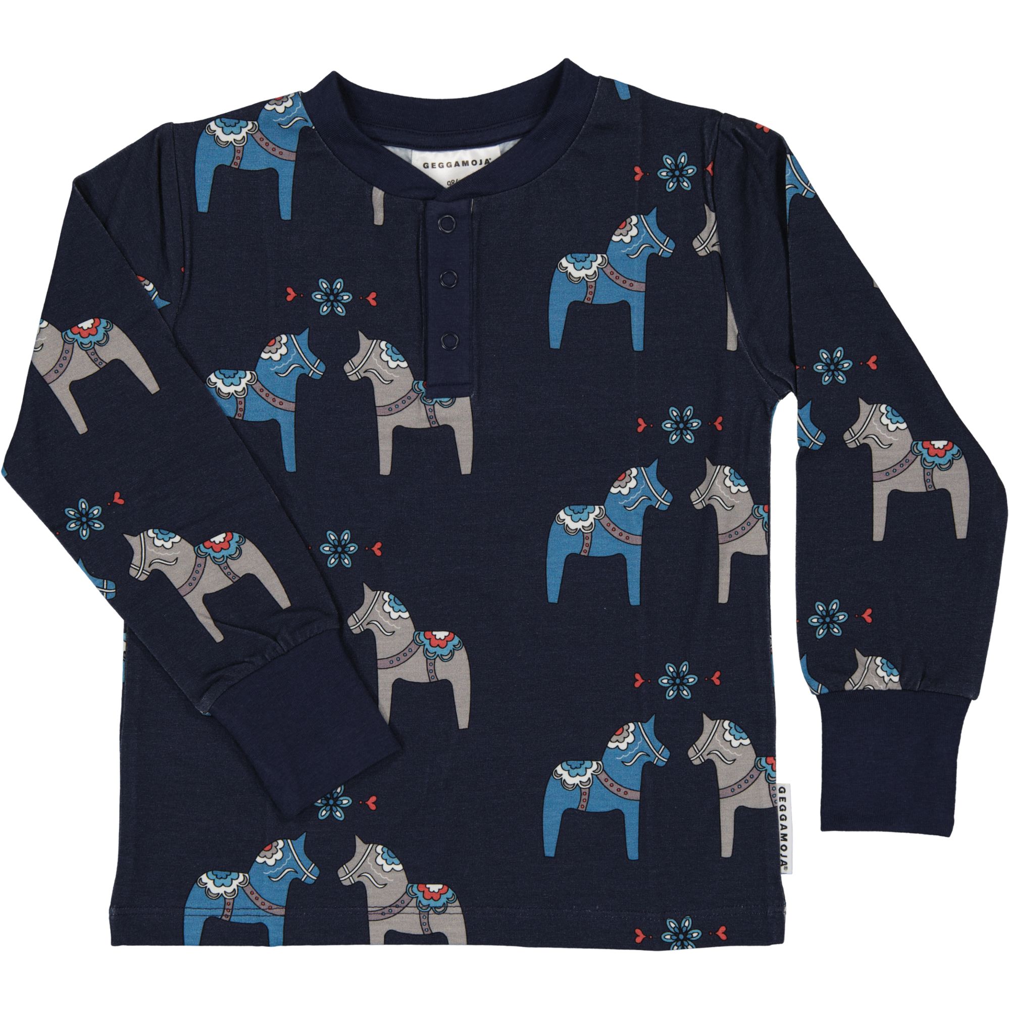 Farfarströja Bambu Dalahäst Navy