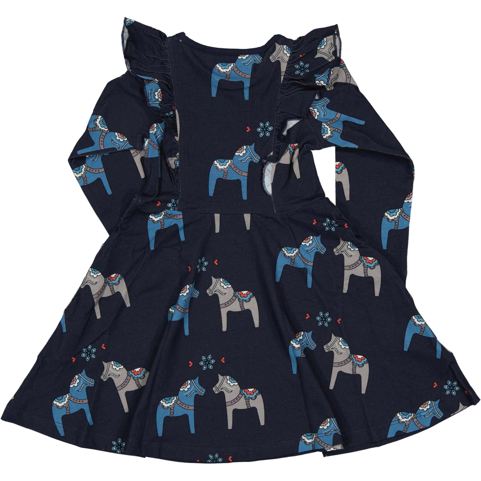 Snurrklänning Bambu Dalahäst Navy